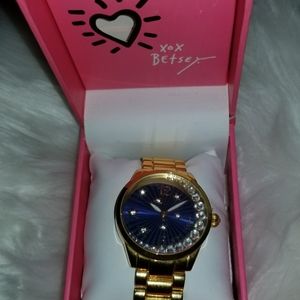 Betsey Johnson Gold Watch